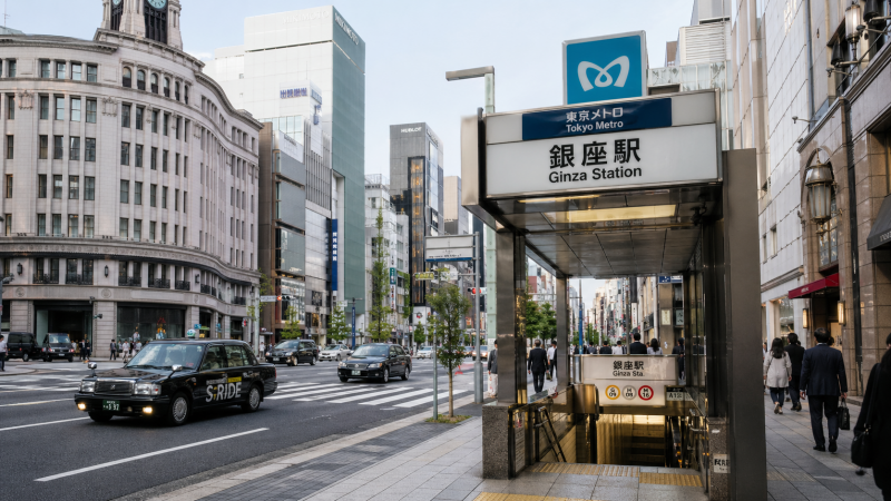 銀座駅画像