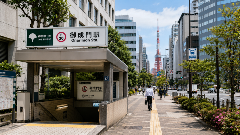 御成門駅画像