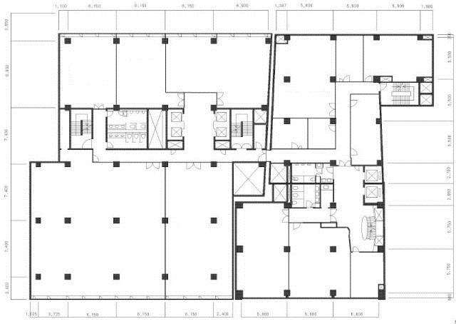 虎ノ門実業会館(本館)間取り
