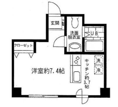 ＣＵＬ　ＤＥ　ＳＡＣ14間取り