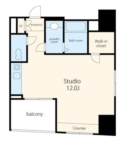 VORT銀座residence間取り