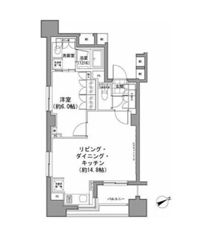 パークハビオ八丁堀間取り