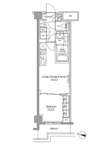 ザパークハビオ柿の木坂間取り