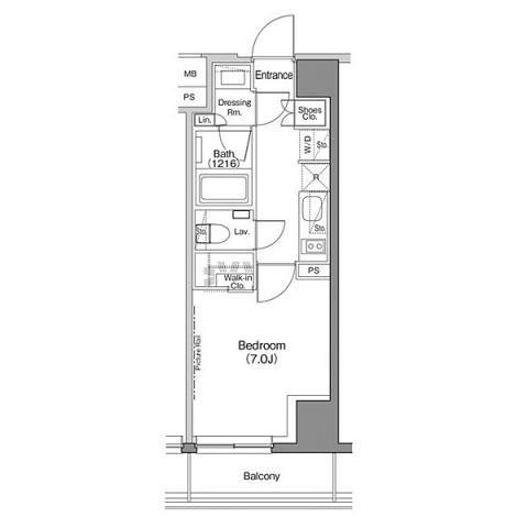 ザパークハビオ神楽坂香月間取り
