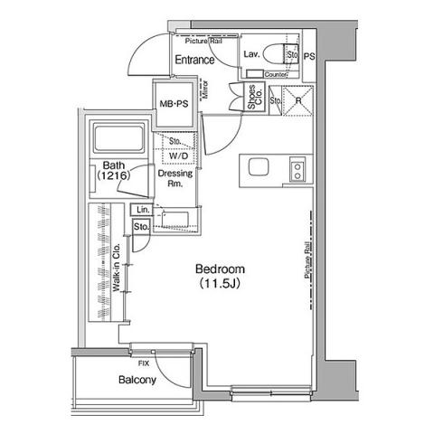 ザパークハビオ神楽坂間取り