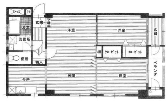 須磨マンション（須磨ビル）間取り