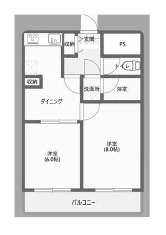 小田急コアロード西新宿間取り