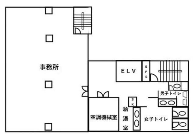 ビルネット築地ビル（旧：築地ＭＦビル２６号館）間取り