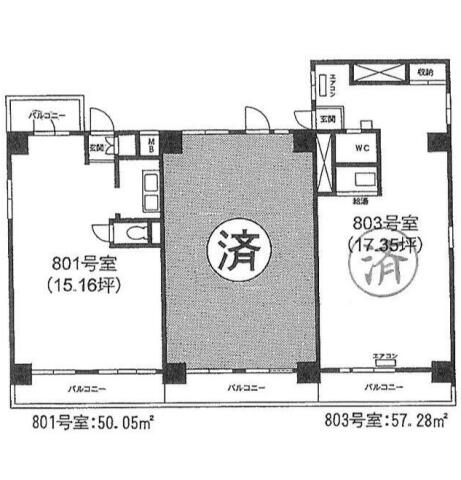 スカイパレスビル間取り