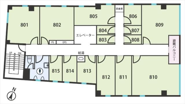 新川１丁目７番／レンタルオフィス間取り