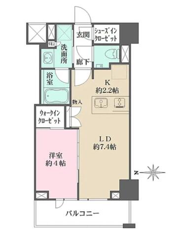 ザパークワンズ深川門前仲町間取り