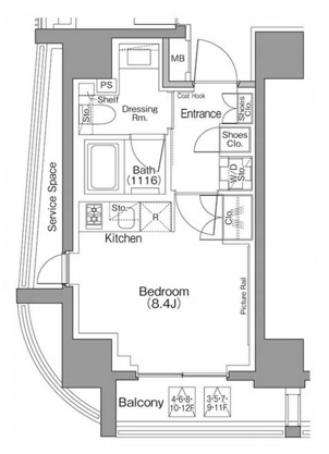 ザパークハビオＳＯＨＯ南青山間取り