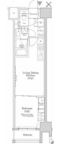 ザパークハビオ日本橋三越前間取り