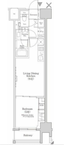 ザパークハビオ日本橋三越前間取り