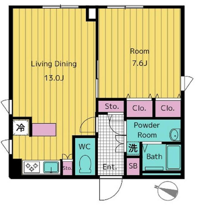 レガシア南麻布（SOHO）間取り