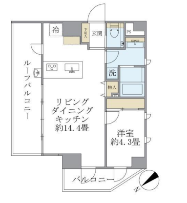 ルネサンス赤坂プレミアムコート　間取り