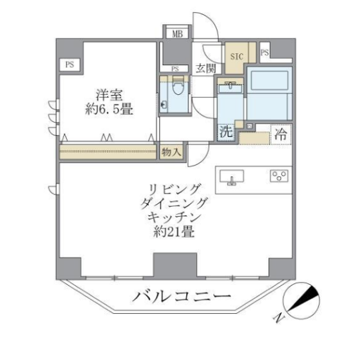 ルネサンス赤坂プレミアムコート　間取り
